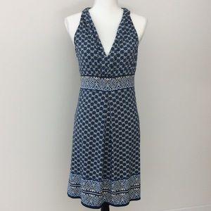 [Max Studio] blue pattern dress
